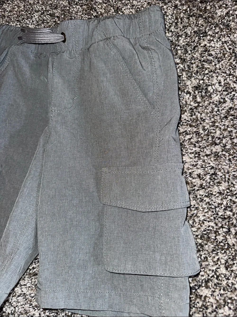 Old Navy Gray Cargo Drawstring Shorts for Kids